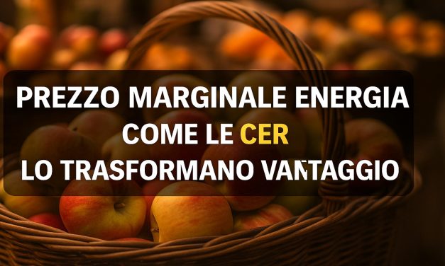 Prezzo marginale energia: perché è utile e come le CER lo trasformano in vantaggio