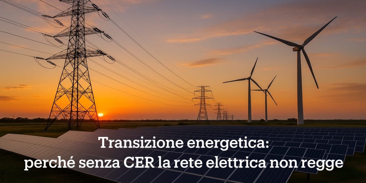 Transizione energetica: perché senza CER la rete elettrica non regge